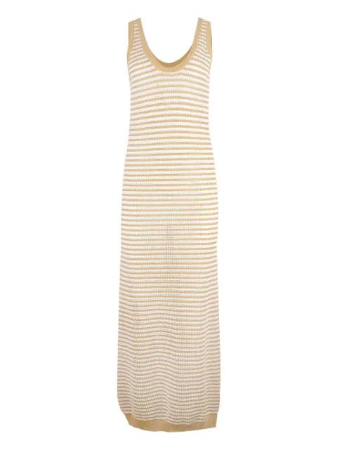 striped midi dress by BRUNELLO CUCINELLI