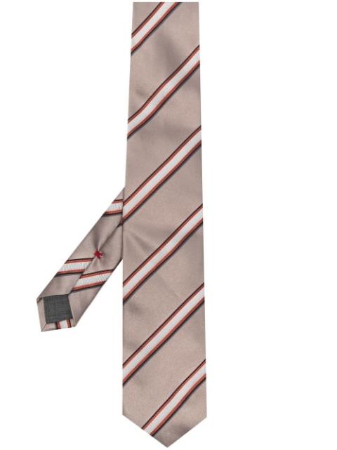 striped pointed tie by BRUNELLO CUCINELLI