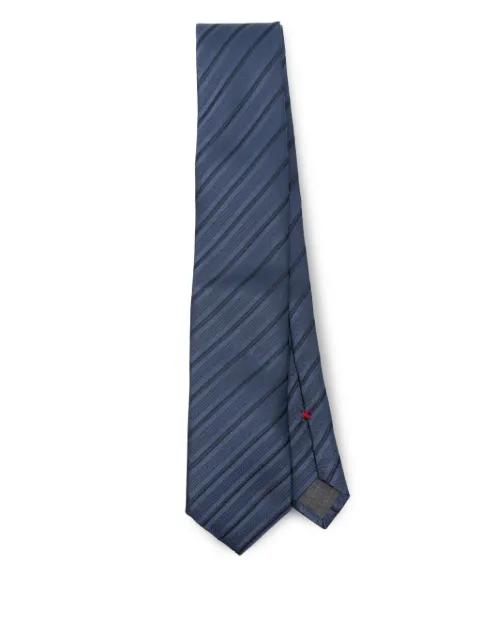 striped silk tie by BRUNELLO CUCINELLI