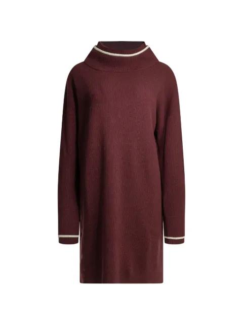 striped-trim mini dress by BRUNELLO CUCINELLI