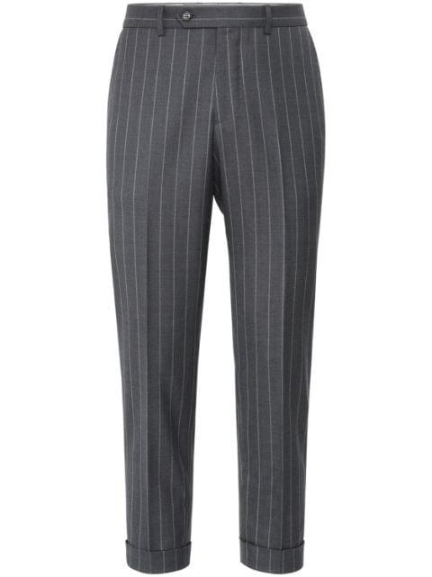 striped virgin-wool trousers by BRUNELLO CUCINELLI