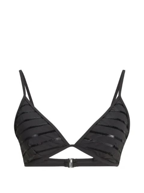 stripes Monili bikini top by BRUNELLO CUCINELLI