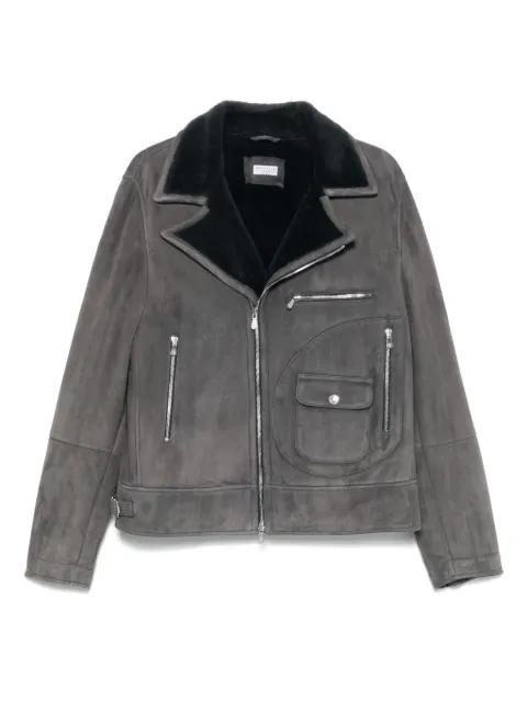 suede biker jacket by BRUNELLO CUCINELLI