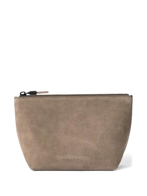 suede clutch bag by BRUNELLO CUCINELLI