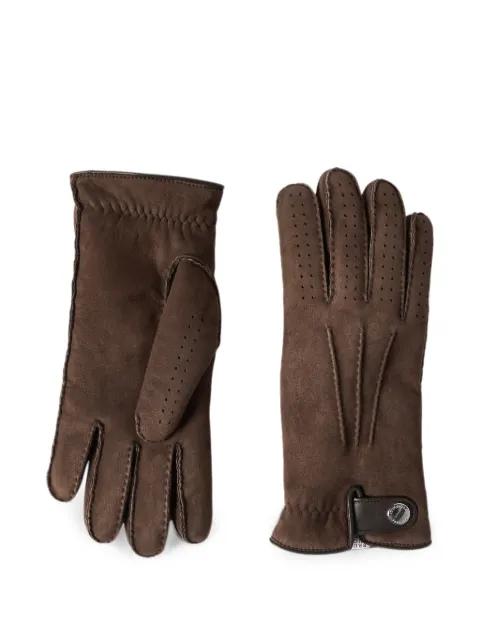suede shearling gloves by BRUNELLO CUCINELLI