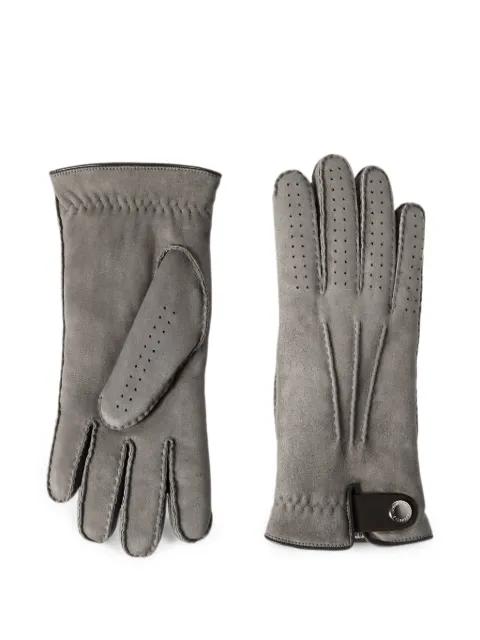 suede shearling gloves by BRUNELLO CUCINELLI