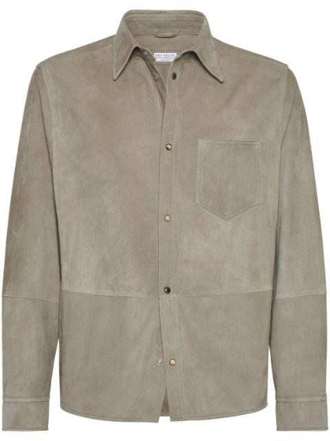 suede shirt by BRUNELLO CUCINELLI