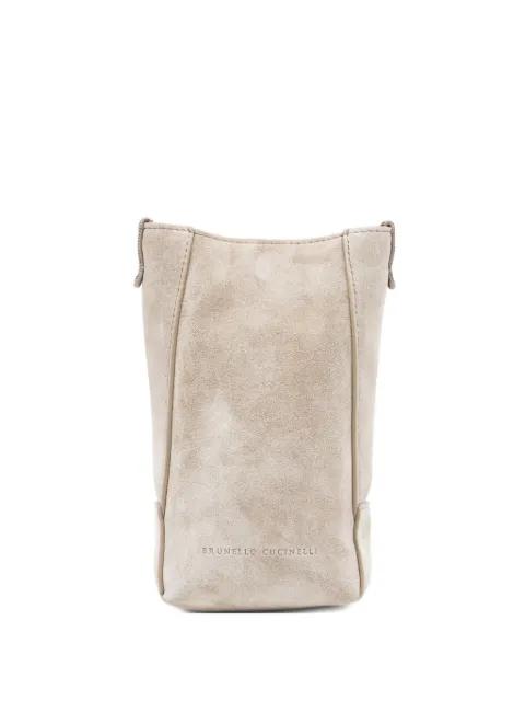 suede shoulder bag by BRUNELLO CUCINELLI