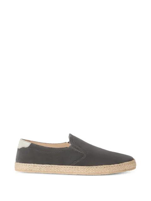 suede slip-ons with rope insert by BRUNELLO CUCINELLI