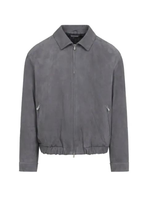 suede zip jacket by BRUNELLO CUCINELLI