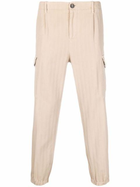tapered cotton trousers by BRUNELLO CUCINELLI