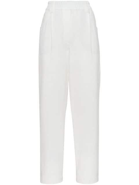 tapered cropped trousers by BRUNELLO CUCINELLI