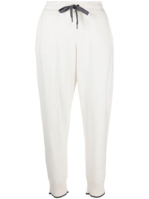 tapered-leg cashmere track pants by BRUNELLO CUCINELLI