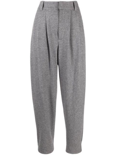 tapered-leg cashmere trousers by BRUNELLO CUCINELLI