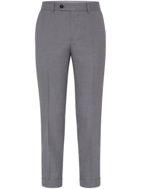 tapered-leg tailored trousers by BRUNELLO CUCINELLI