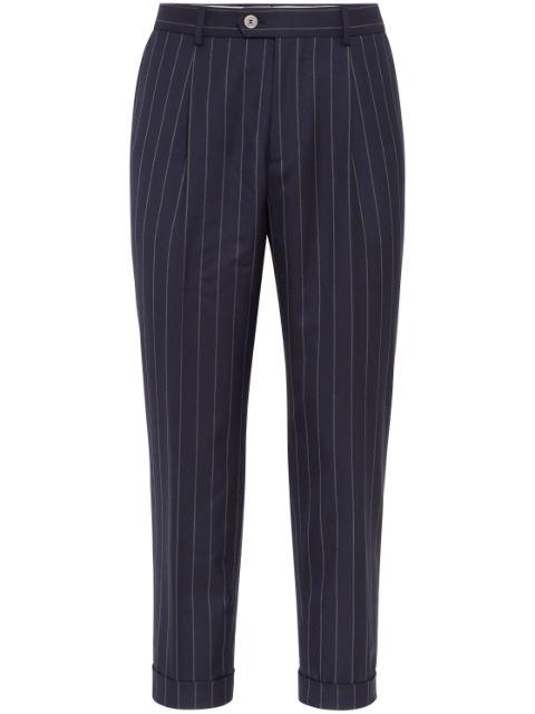 tapered-leg wool trousers by BRUNELLO CUCINELLI