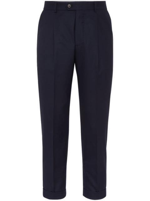 tapered-leg wool trousers by BRUNELLO CUCINELLI
