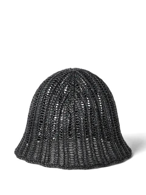 techno raffia bucket hat by BRUNELLO CUCINELLI