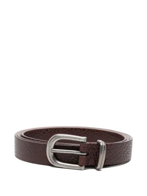 textured buckle belt by BRUNELLO CUCINELLI