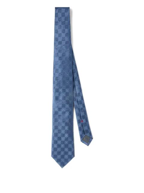 textured pattern silk tie by BRUNELLO CUCINELLI