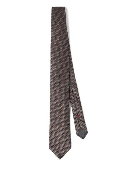 textured silk tie by BRUNELLO CUCINELLI