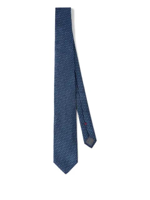 textured silk tie by BRUNELLO CUCINELLI