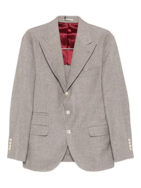 three-button wool blazer by BRUNELLO CUCINELLI