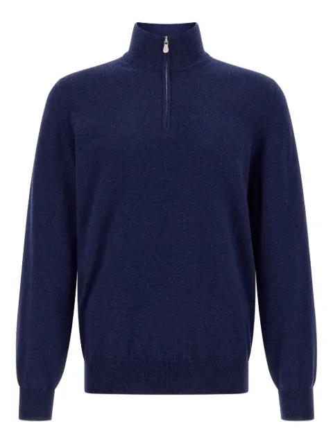 turtleneck half-zip sweater by BRUNELLO CUCINELLI