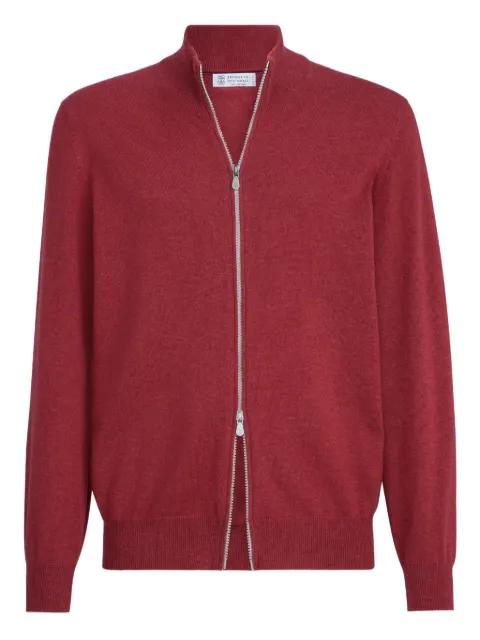 turtleneck zipper cashmere cardigan by BRUNELLO CUCINELLI