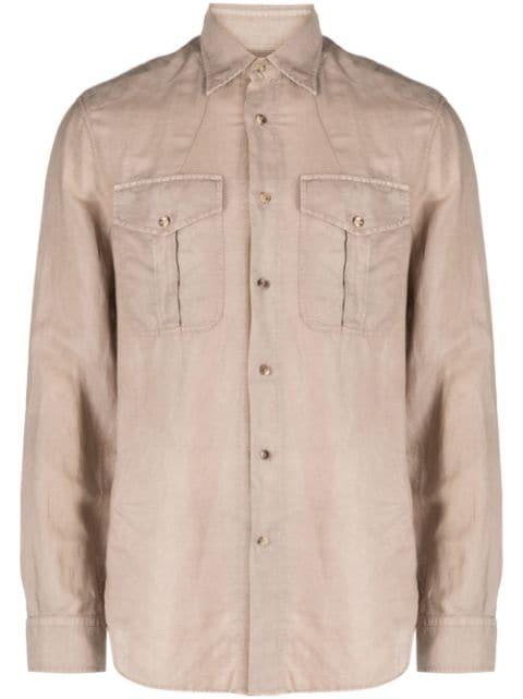 two-pocket long-sleeved shirt by BRUNELLO CUCINELLI