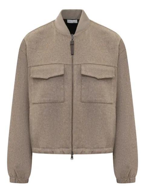 virgin wool bomber jacket by BRUNELLO CUCINELLI