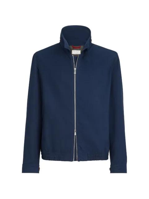water-resistant microfiber outerwear jacket by BRUNELLO CUCINELLI