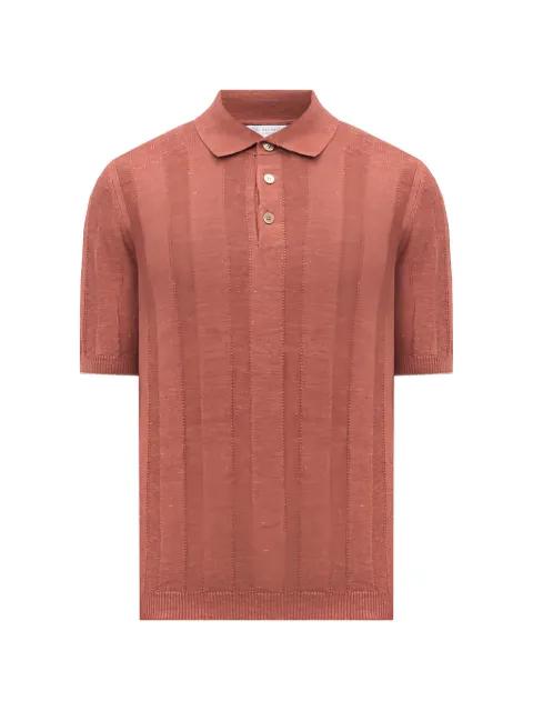wide rib knit polo by BRUNELLO CUCINELLI