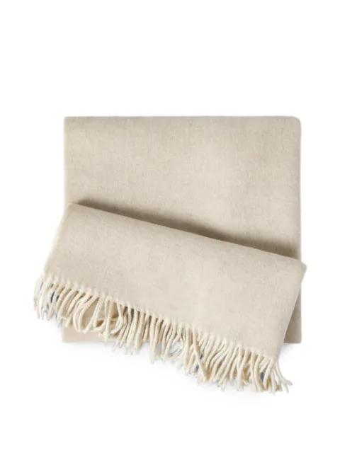 wool and cashmere knit scarf by BRUNELLO CUCINELLI