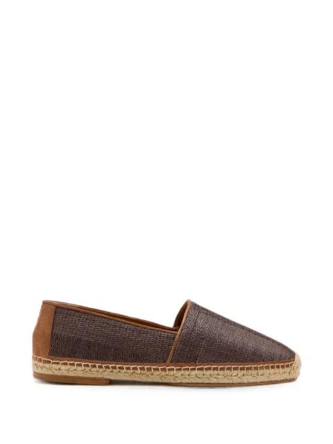 woven suede-panelled espadrilles by BRUNELLO CUCINELLI