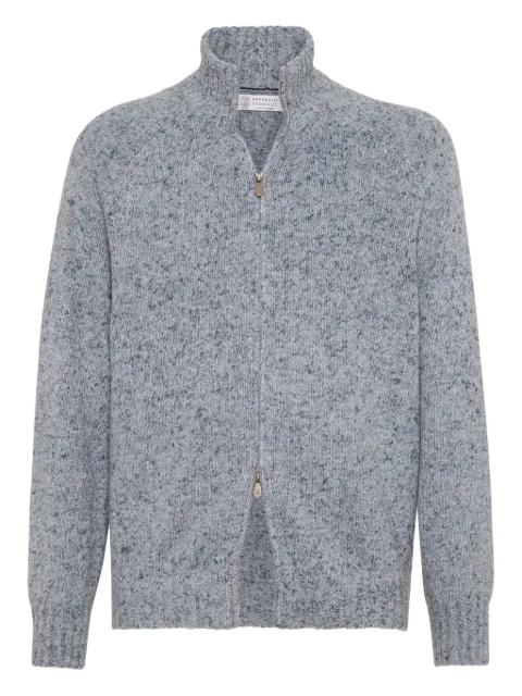 zip-fastening cardigan by BRUNELLO CUCINELLI