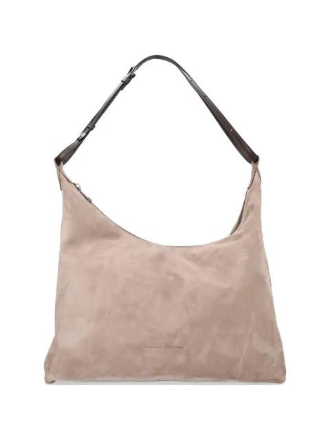 zip leather shoulder bag by BRUNELLO CUCINELLI