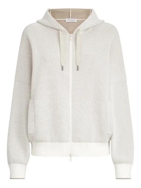 zip-up hoodie by BRUNELLO CUCINELLI