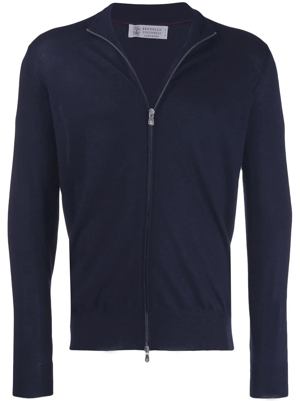 zip-up knit cardigan by BRUNELLO CUCINELLI