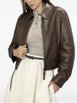 zip-up leather jacket by BRUNELLO CUCINELLI