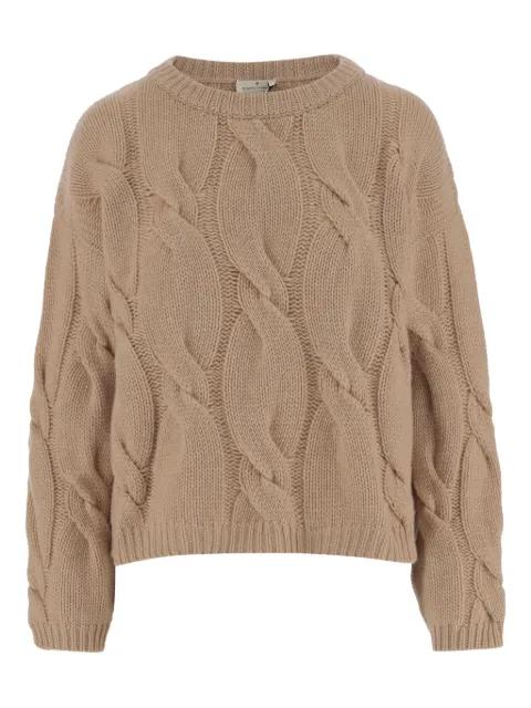 cable-knit crew-neck sweater by BRUNO MANETTI