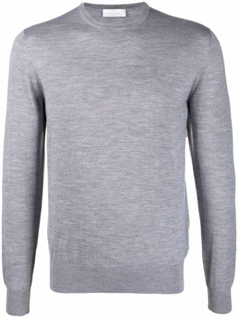 crew-neck fine-knit jumper by BRUNO MANETTI