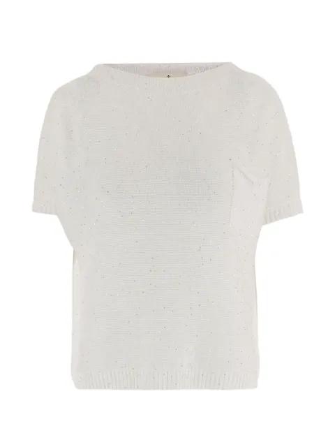 crew-neck sequined sweater by BRUNO MANETTI