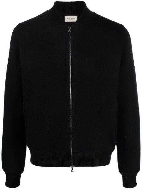 fine-knit zip-up cardigan by BRUNO MANETTI