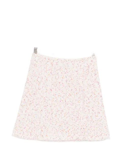 fringed mini skirt by BRUNO MANETTI
