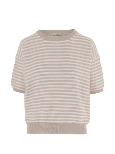 striped-pattern crew-neck sweater by BRUNO MANETTI