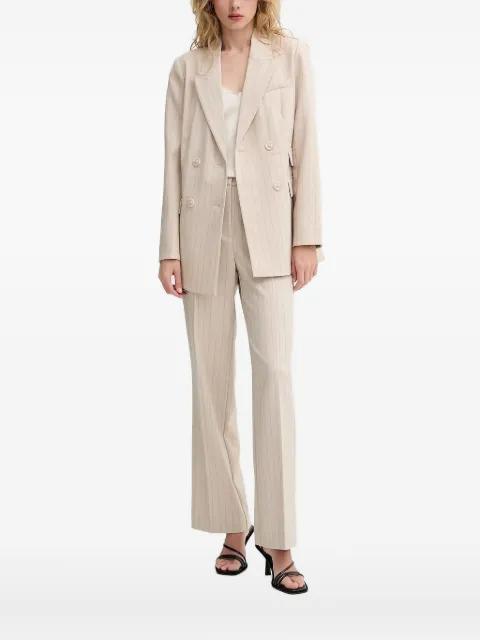 ApricotBBLinda pinstriped blazer by BRUUNS BAZAAR