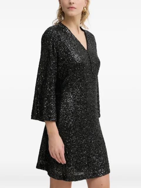 AraluBBAzati sequined three-quarter sleeves mini dress by BRUUNS BAZAAR