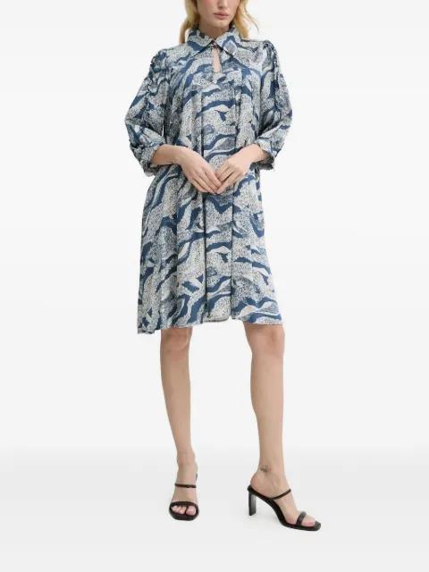 abstract-print mini dress by BRUUNS BAZAAR