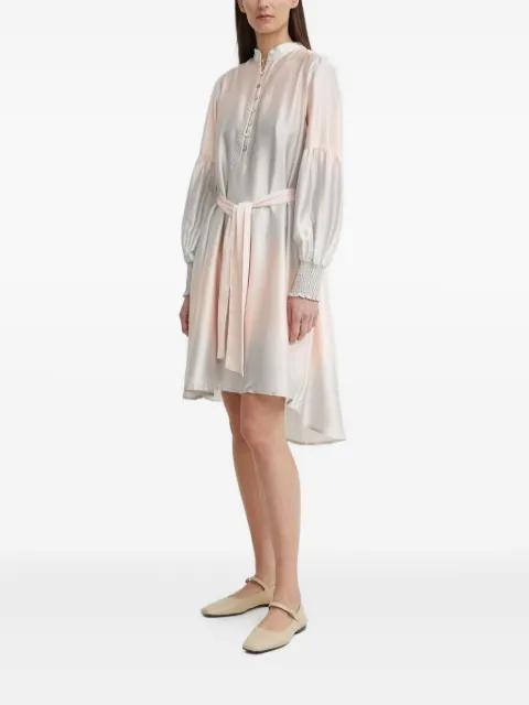 balloon-sleeve belted dress by BRUUNS BAZAAR